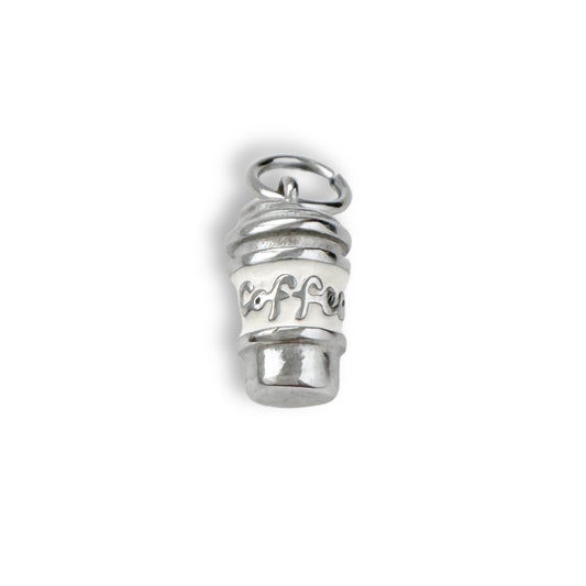 Silver Coffee Charm