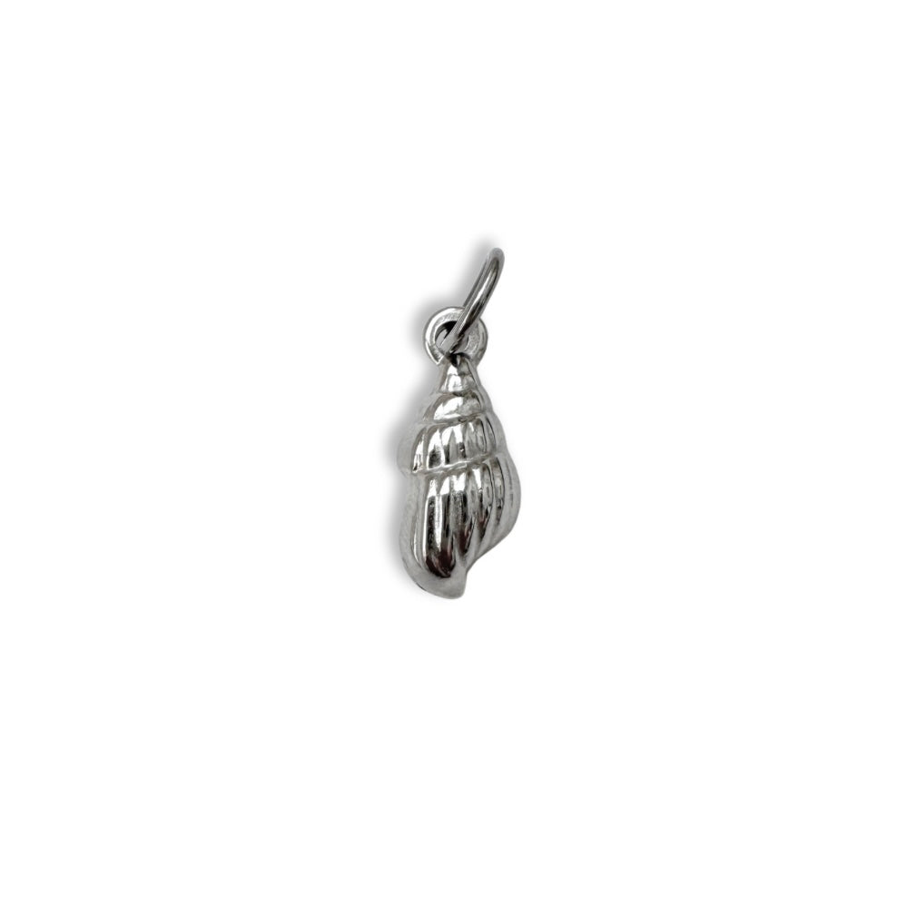 Silver Conch Shell Charm