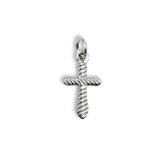 Silver Cross Charm