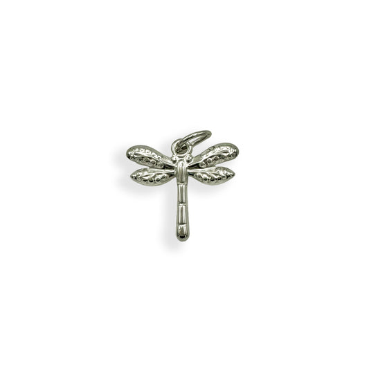 Silver Dragonfly Charm