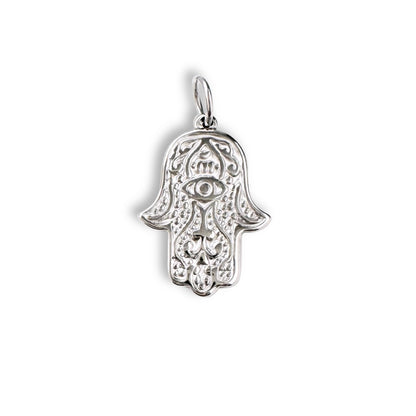 Silver Evil Eye Hand Charm