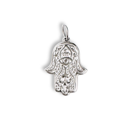 Silver Evil Eye Hand Charm