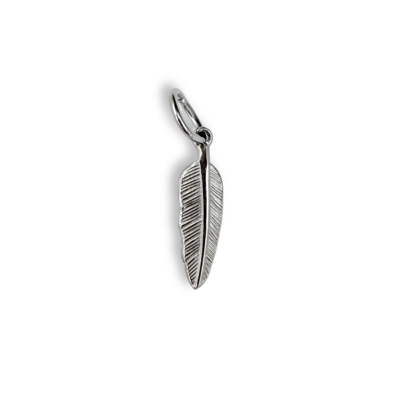 Silver Feather Charm