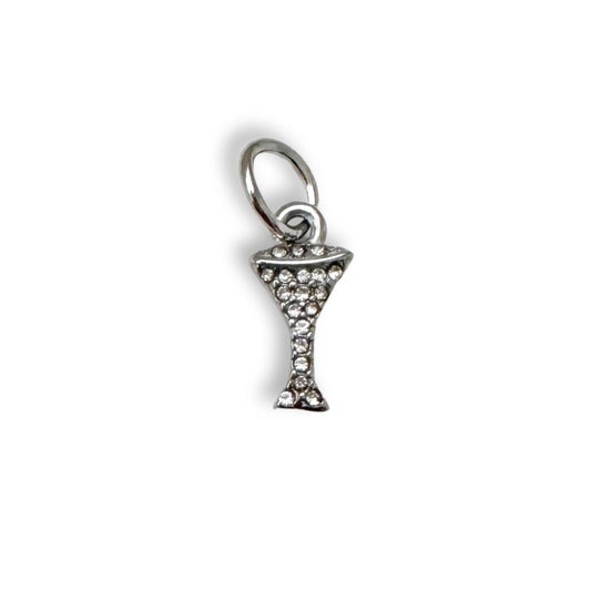 Silver Small Jewel Cocktail Charm