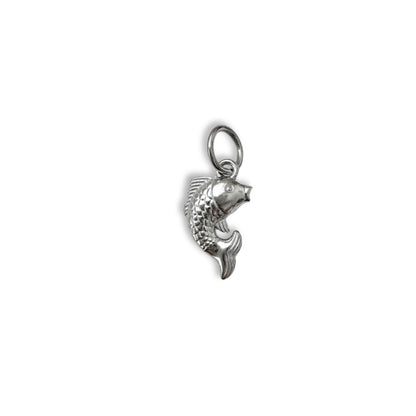 Silver Koi Fish Charm