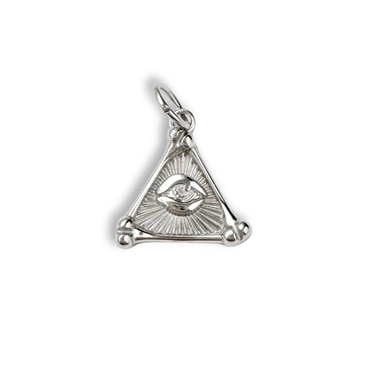 Silver Mystic Triangle Charm