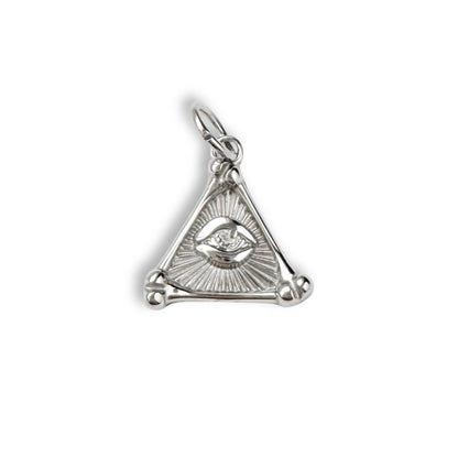 Silver Mystic Triangle Charm