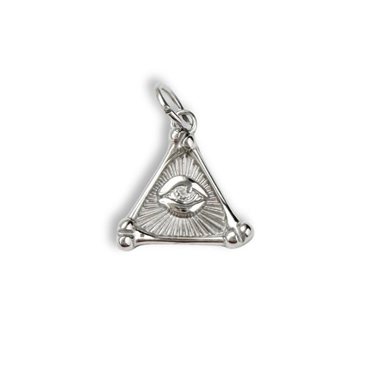 Silver Mystic Triangle Charm