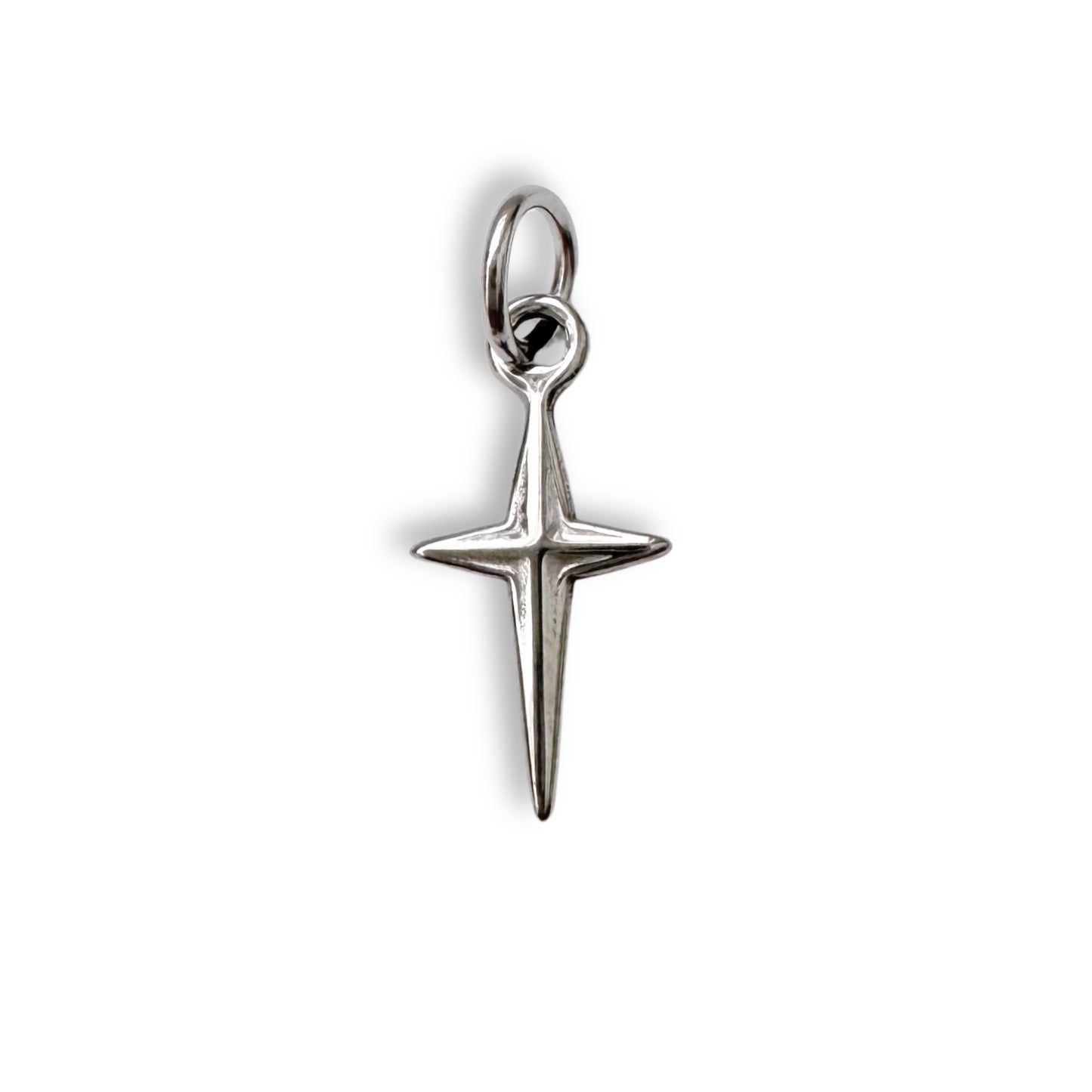 Silver North Star Charm