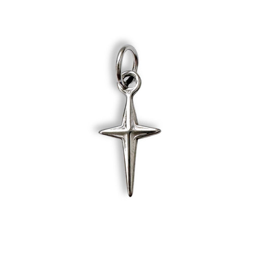 Silver North Star Charm