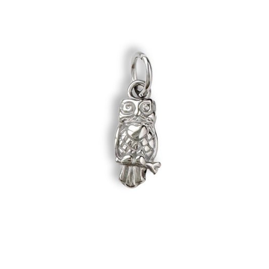 Silver Owl Charm