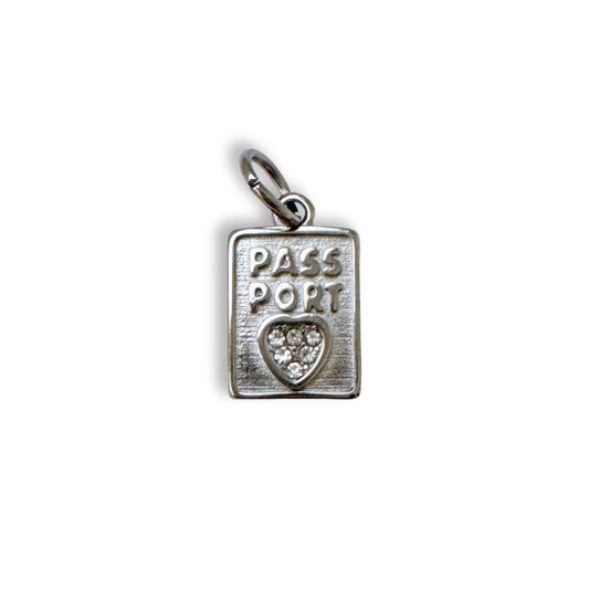 Silver Passport Charm