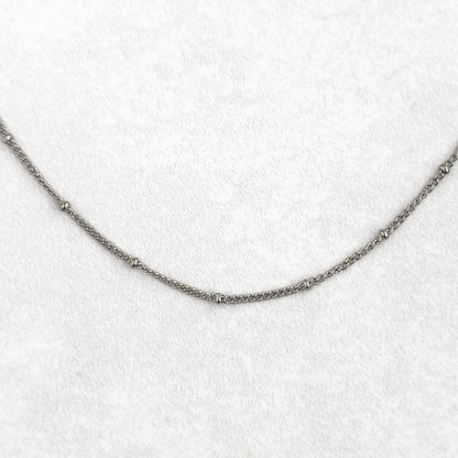 Silver Satellite Charm Necklace