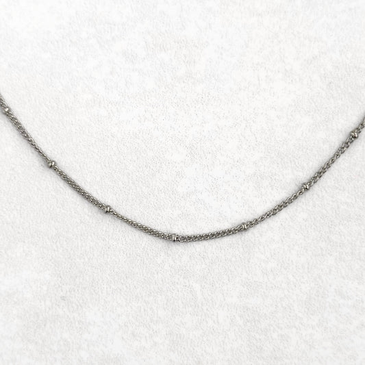 Silver Satellite Charm Necklace