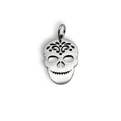 Silver Skull Charm