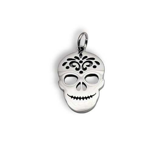 Silver Skull Charm