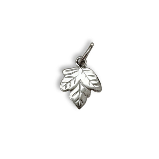 Silver Small Leaf Charm