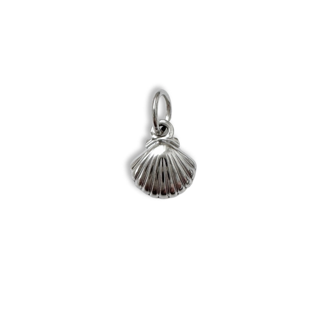 Silver Mini Shell Charm