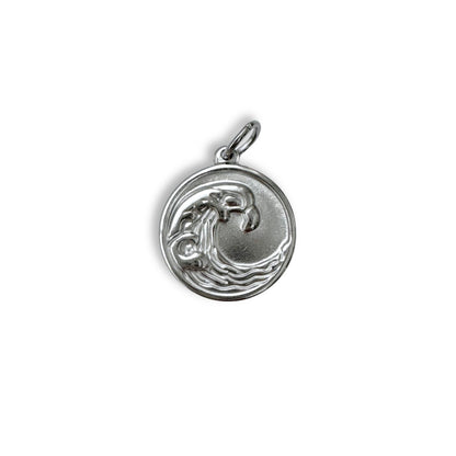 Silver Wave Charm