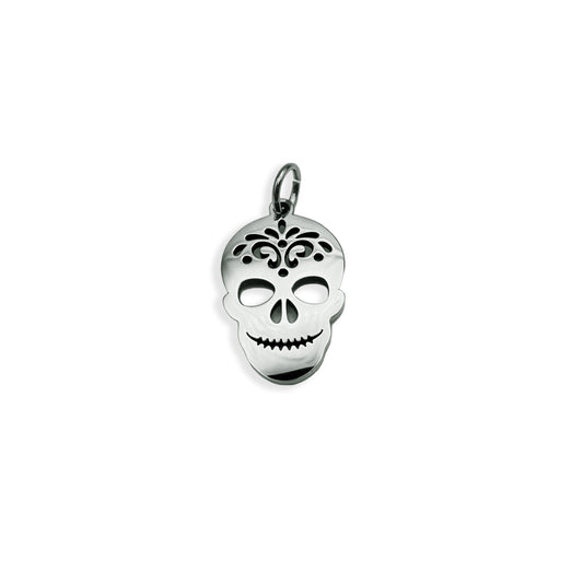 Silver Skull Charm