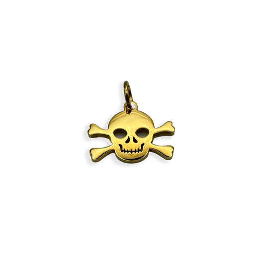 Gold Skull & Crossbone Charm