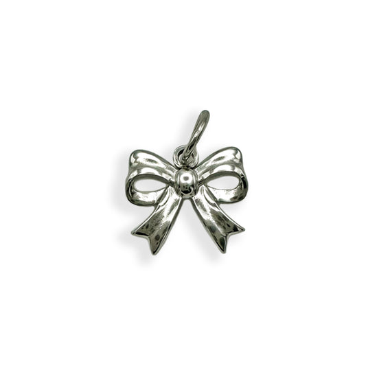 Silver Bow Charm- Small