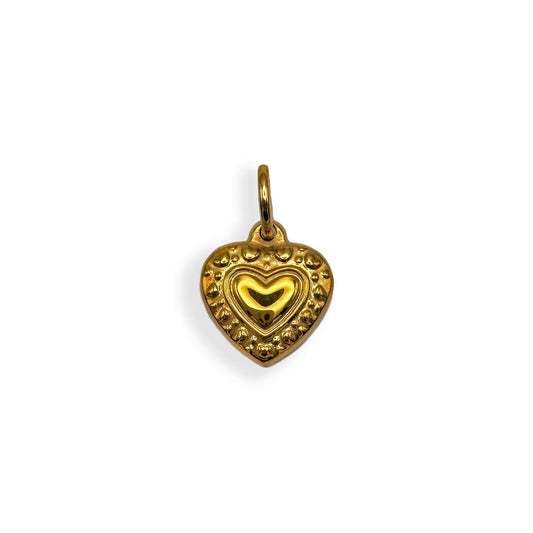 Gold Small Heart Charm