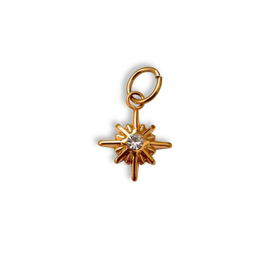 Gold Jewel North Star Charm