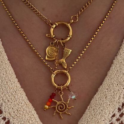 Gold Sun Charm