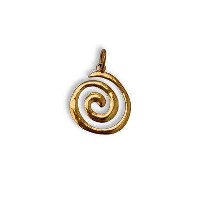 Gold Swirl Charm