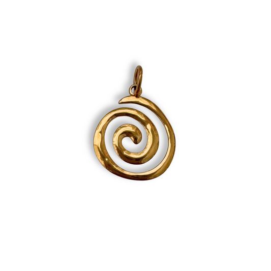 Gold Swirl Charm