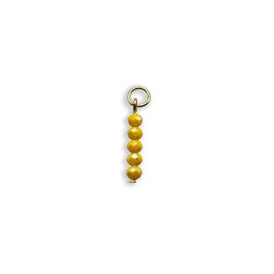 Sunburst Beaded Charm - Gold